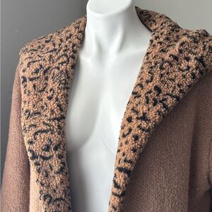 Sweet Rain Brown and Black Puffer Jacket